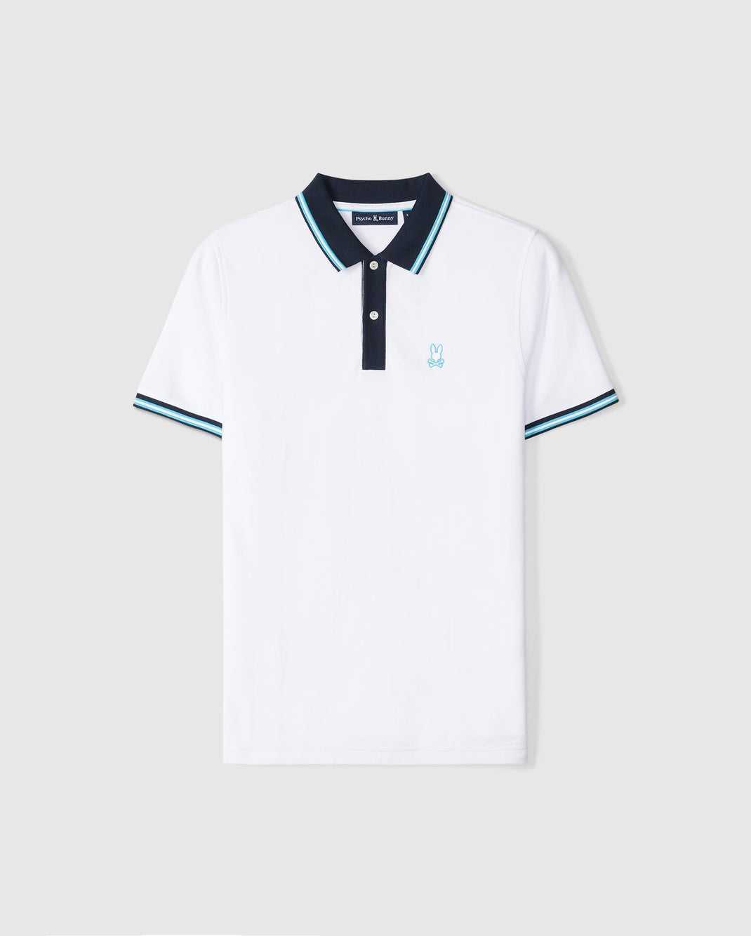 Polos Psycho Bunny Salina Pique Polo Shirt Blanche Homme | OHG-18477701